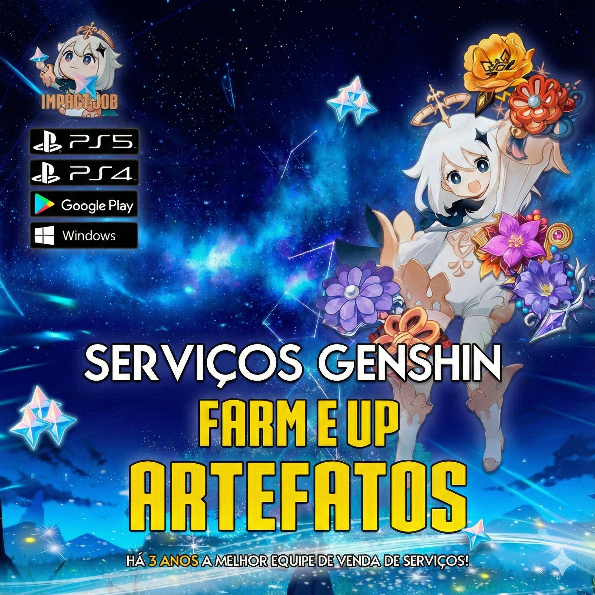 Farm e up de artefatos